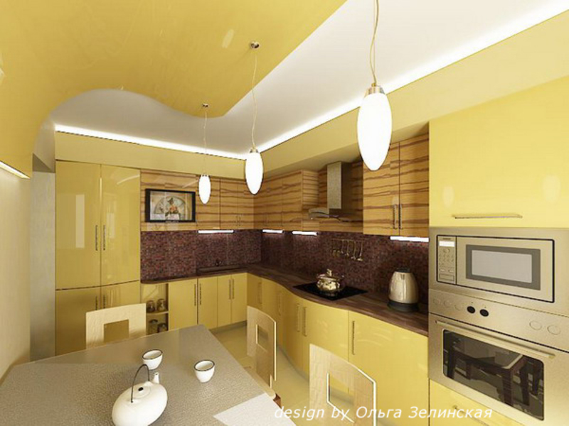 Желтые кухни фото - великолепный интерьер в квартире и отличное настроение