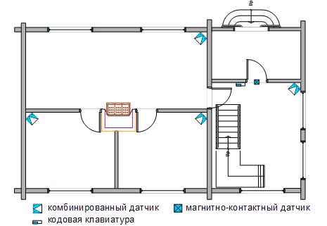 Датчик разбития стекла обозначение на схемах