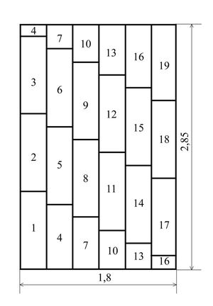Рассчитать рисунок укладки ламината